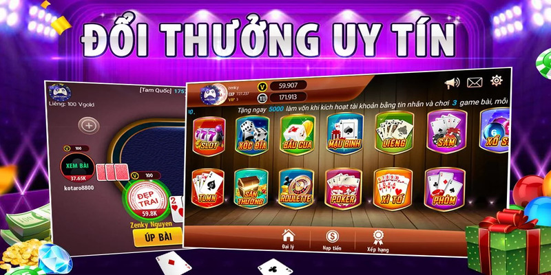 Kho game đa dạng với nhiều trò chơi đánh bài hấp dẫn